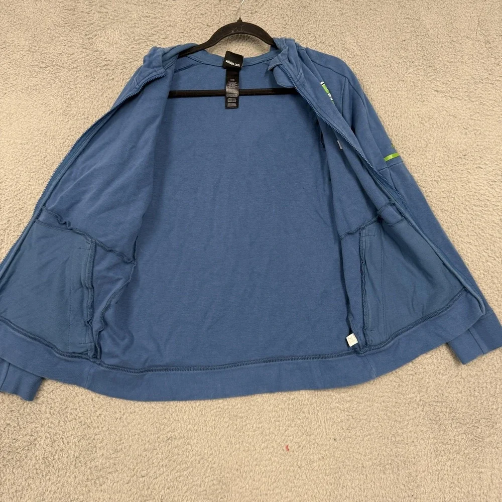 Seattle Sounders FC Sweatshirt Youth Large Boys‎ Blue MLS Soccer Full Zip Adidas